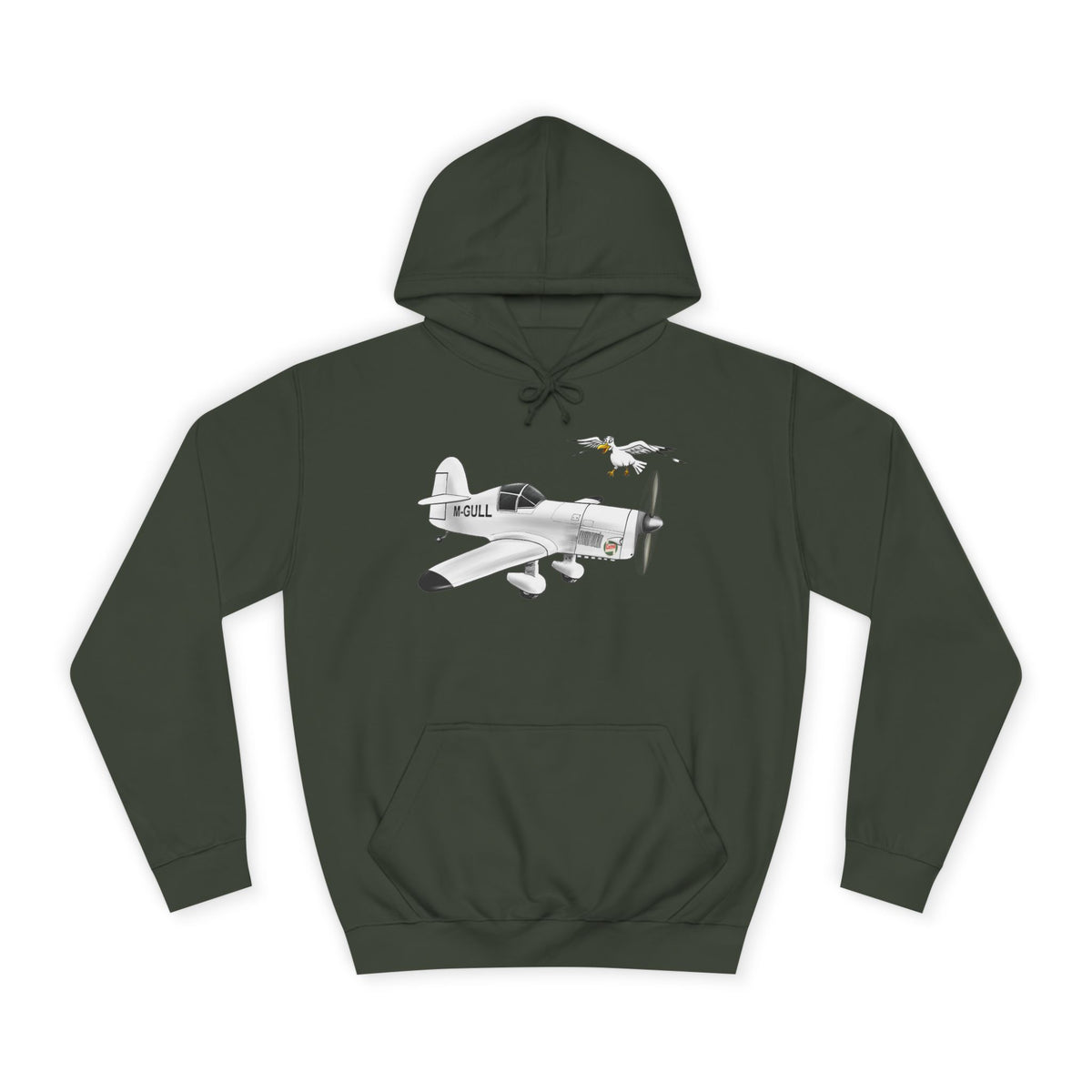 Vintage Mew Gull Hoodie - Historic Racing Aircraft Design
