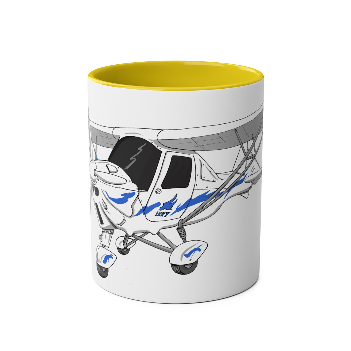 Ikarus C42 Two-Tone Coffee Mugs, 11oz - Funky Aviation