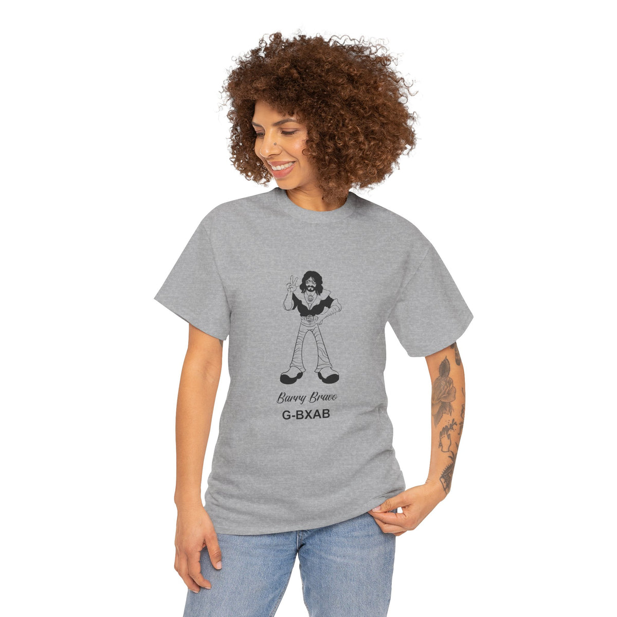 Tee Barry Bravo Piper PA28 Aircraft Retro Cartoon Design Unisex Heavy Cotton