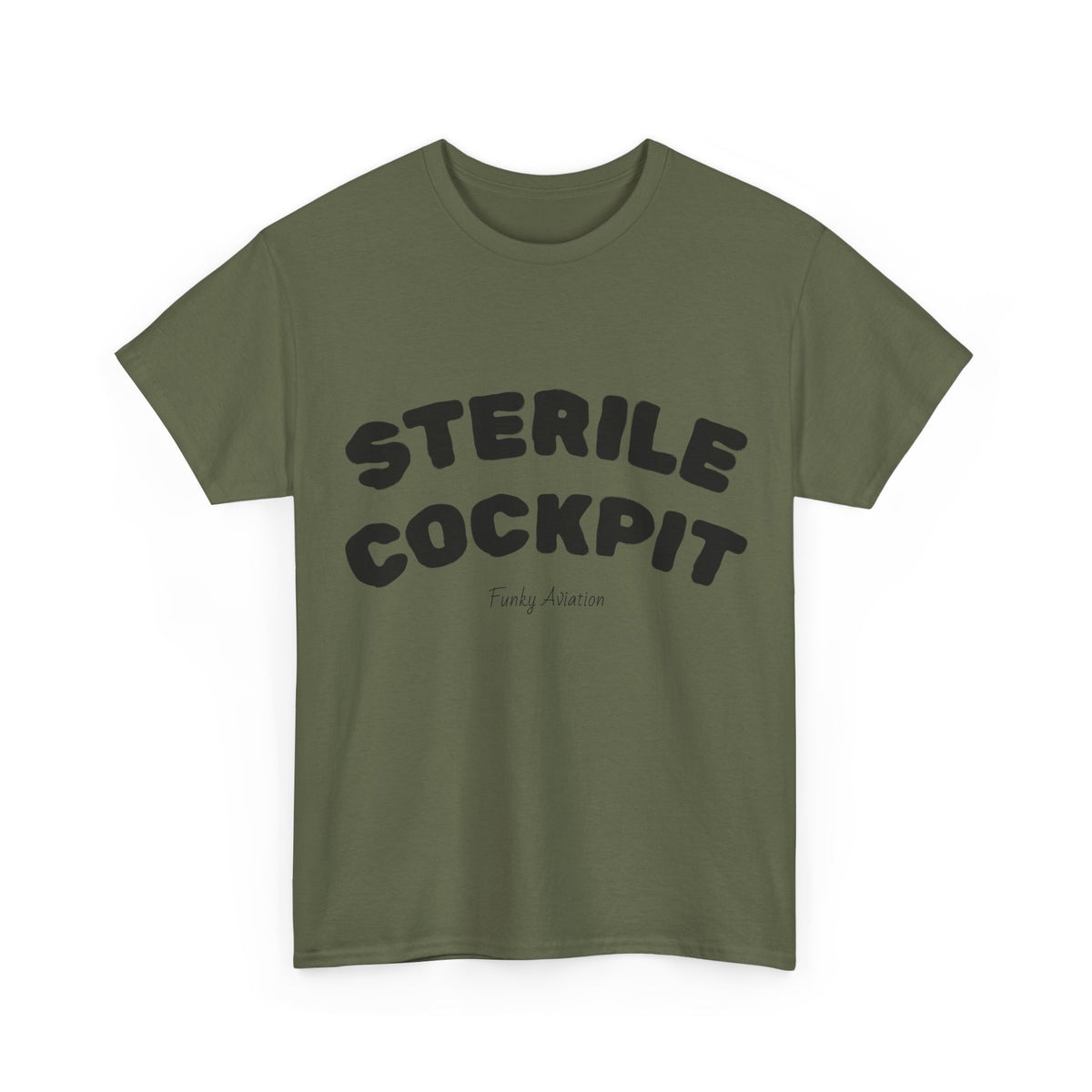 Sterile Cockpit Graphic Tee — Funny Aviation Pilot T-Shirt