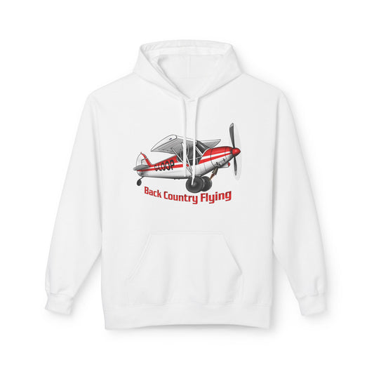 Fleece Hoodie - Alaskan Bush Pilot Super Cub Design