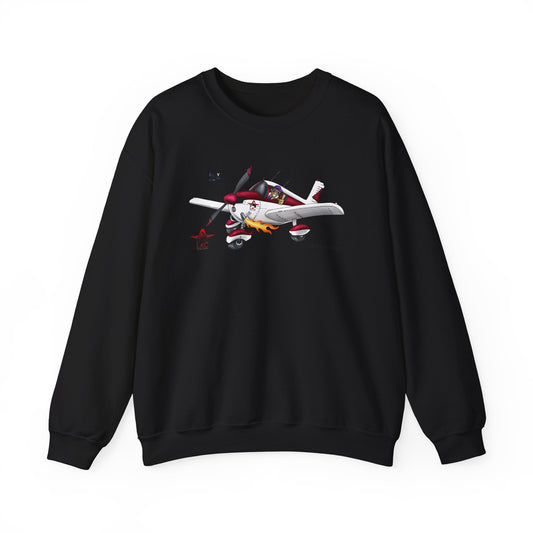 LAC PA28 Vintage-Inspired Airplane Graphic Unisex Crewneck Sweatshirt