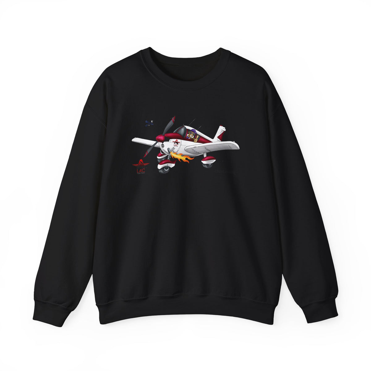 LAC PA28 Vintage-Inspired Airplane Graphic Unisex Crewneck Sweatshirt
