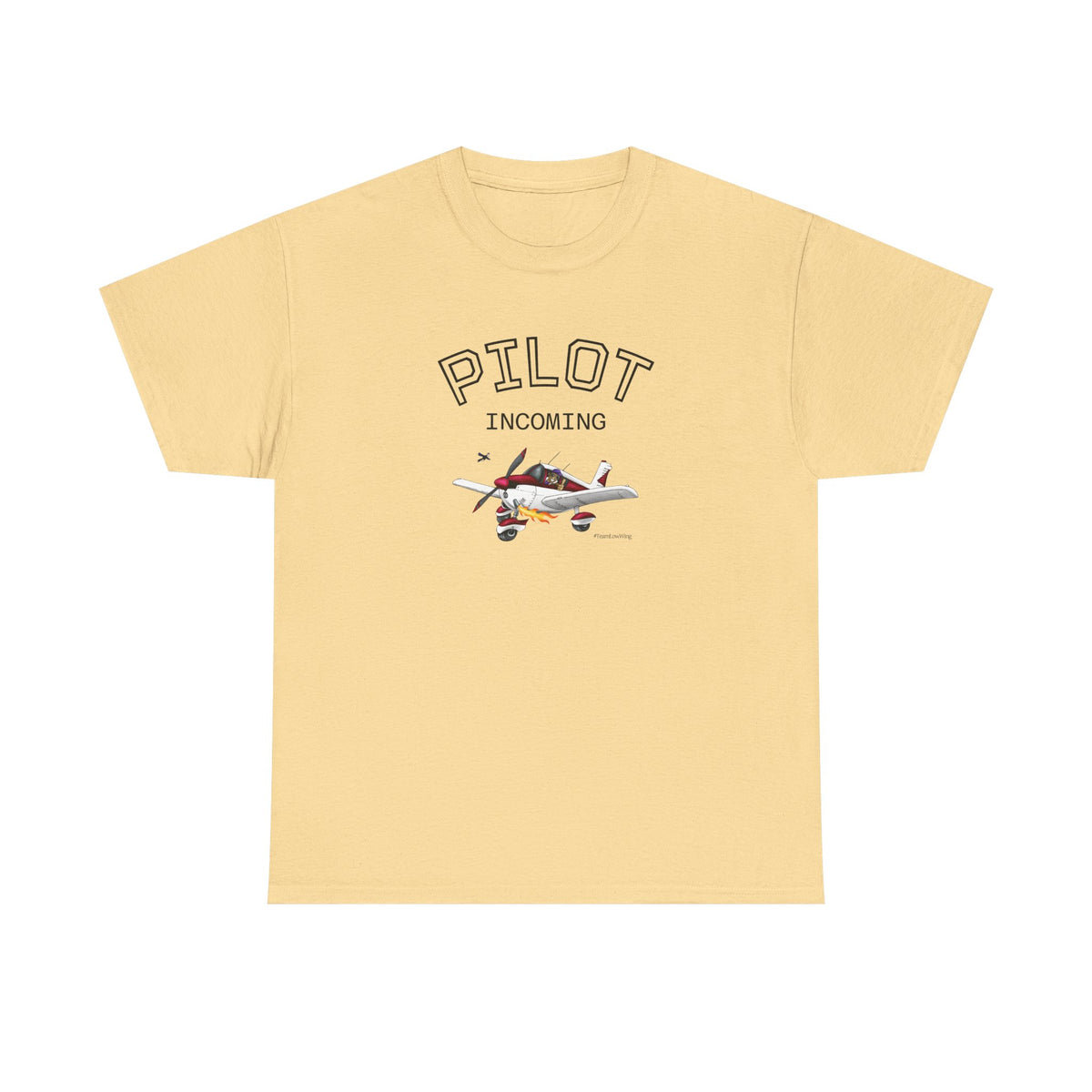 Pilot Incoming T-Shirt – Vintage Airplane Graphic Tee for Aviators & Flight Enthusiasts