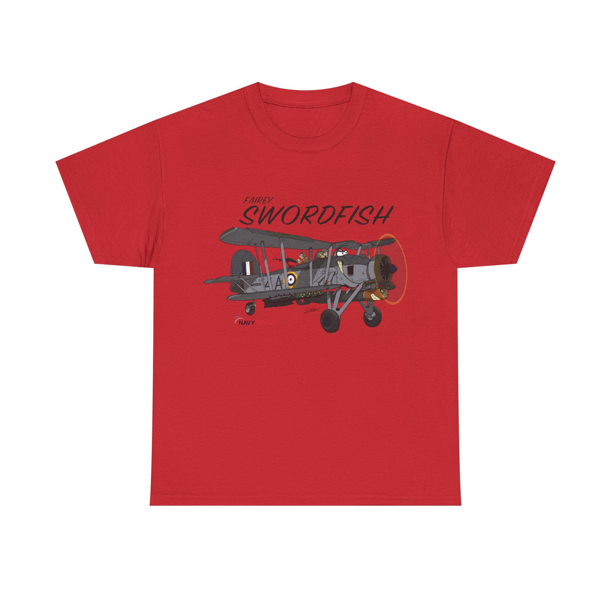 Swordfish Vintage Biplane T-Shirt — WWII Aircraft Aviation Tee