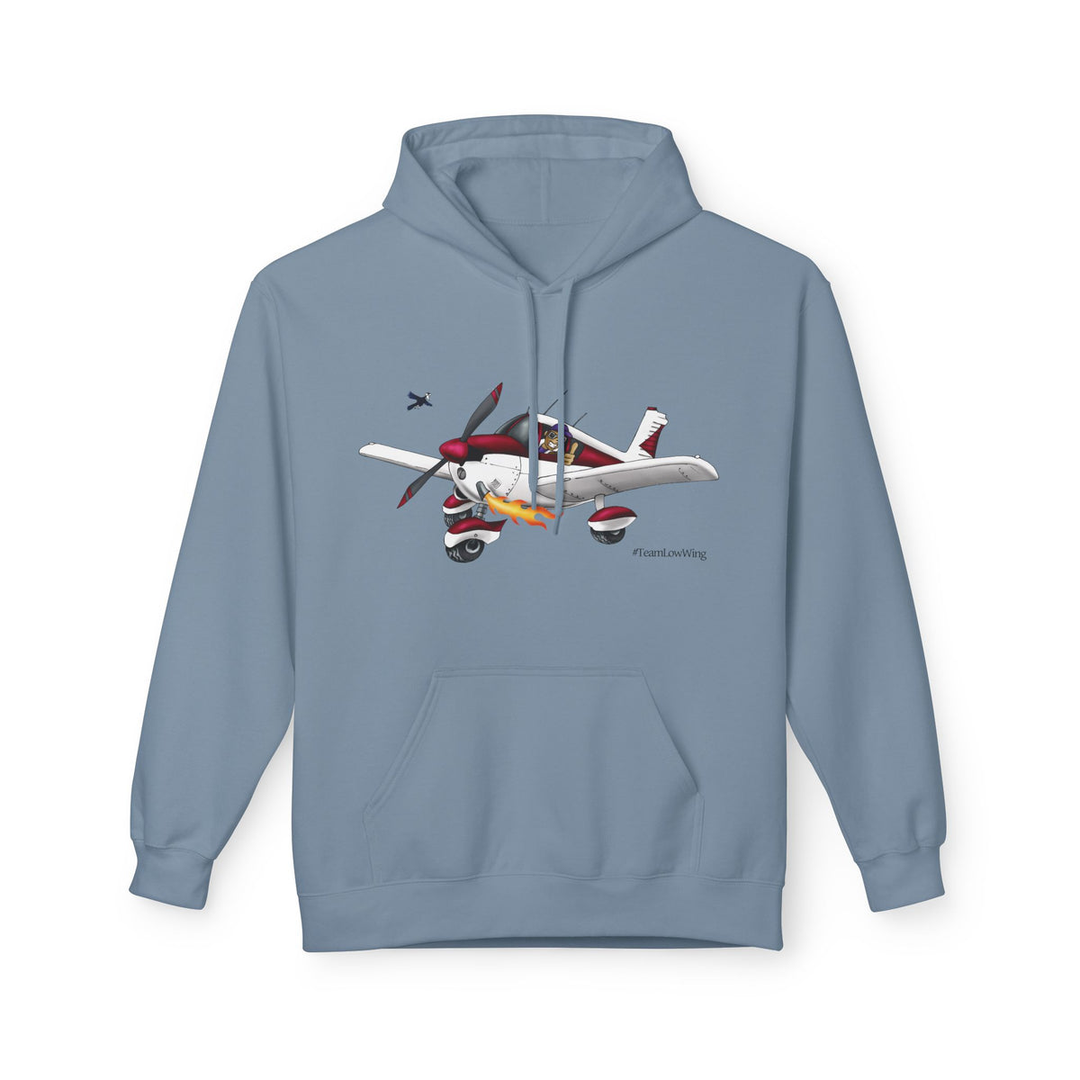 Flying Crazy Aviation Hoodie — 'Flying Crazy' Pilot/Plane Lover Fleece