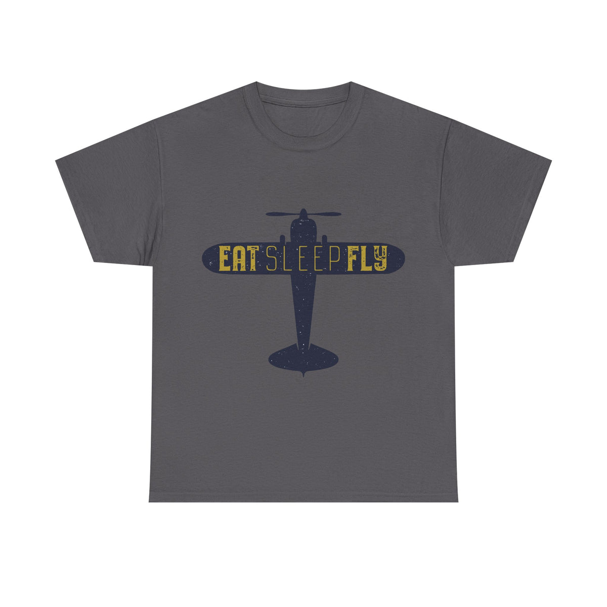 Eat Sleep Fly T-Shirt — Vintage Airplane Pilot Tee