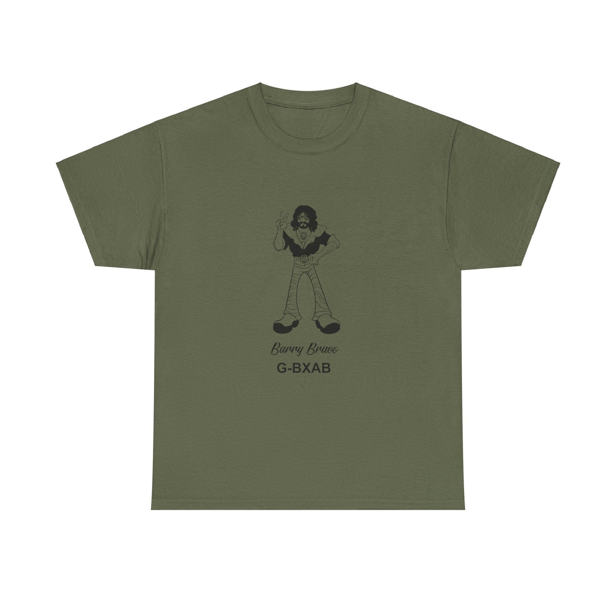 Tee Barry Bravo Piper PA28 Aircraft Retro Cartoon Design Unisex Heavy Cotton