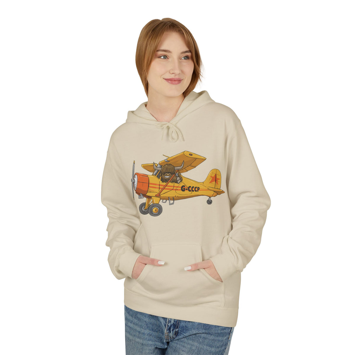 Hoodie with YAK Cartoon Design