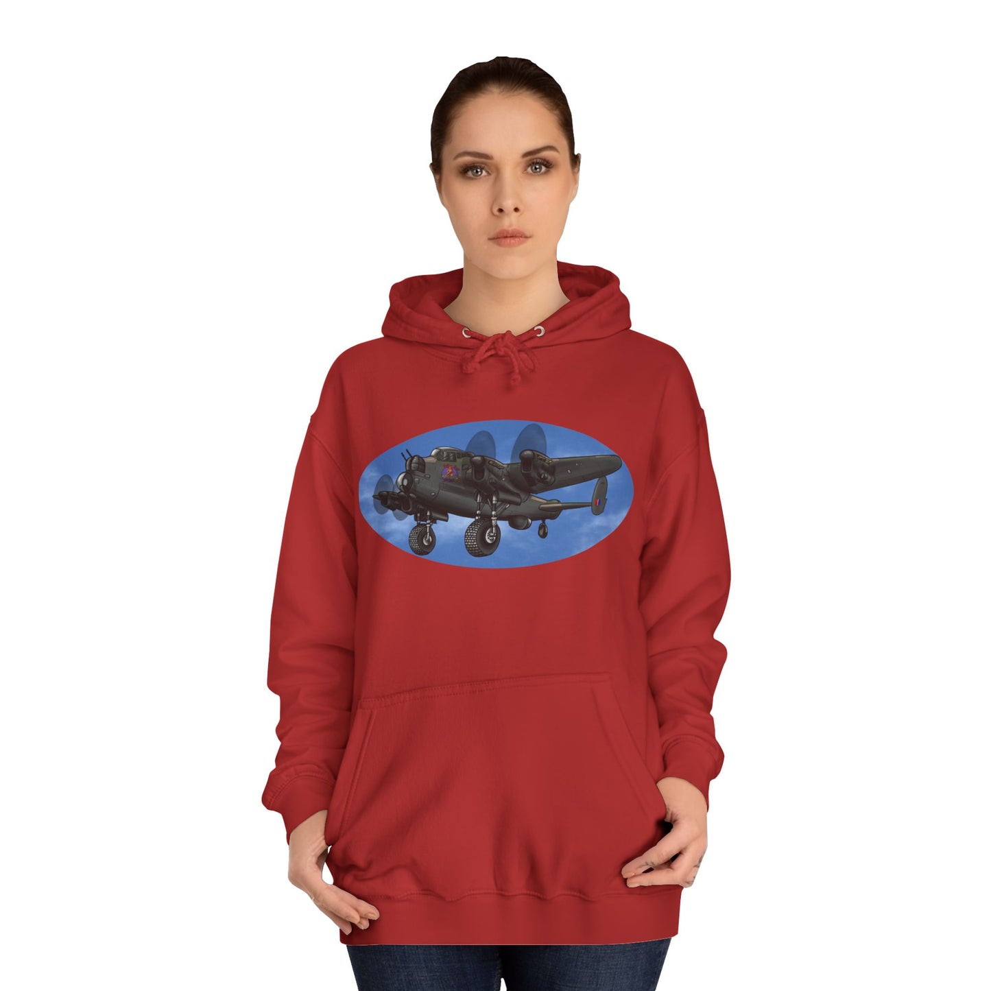 Vintage Lancaster Bomber Hoodie - Aviation Graphic Pullover