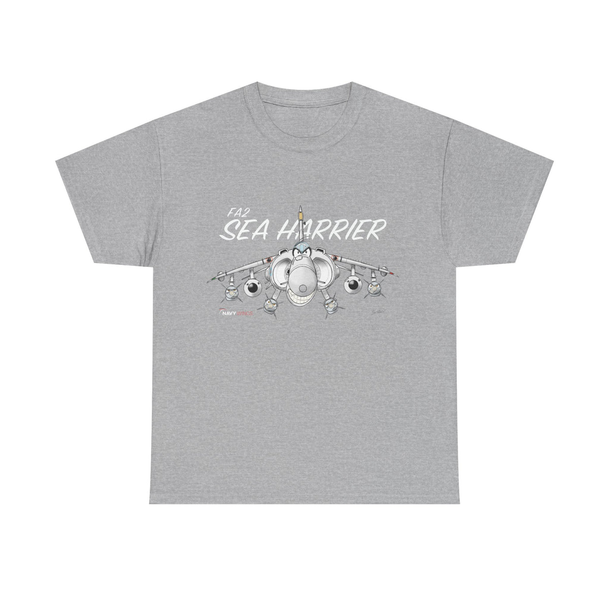 Vintage Fighter Jet Graphic Cotton T-Shirt