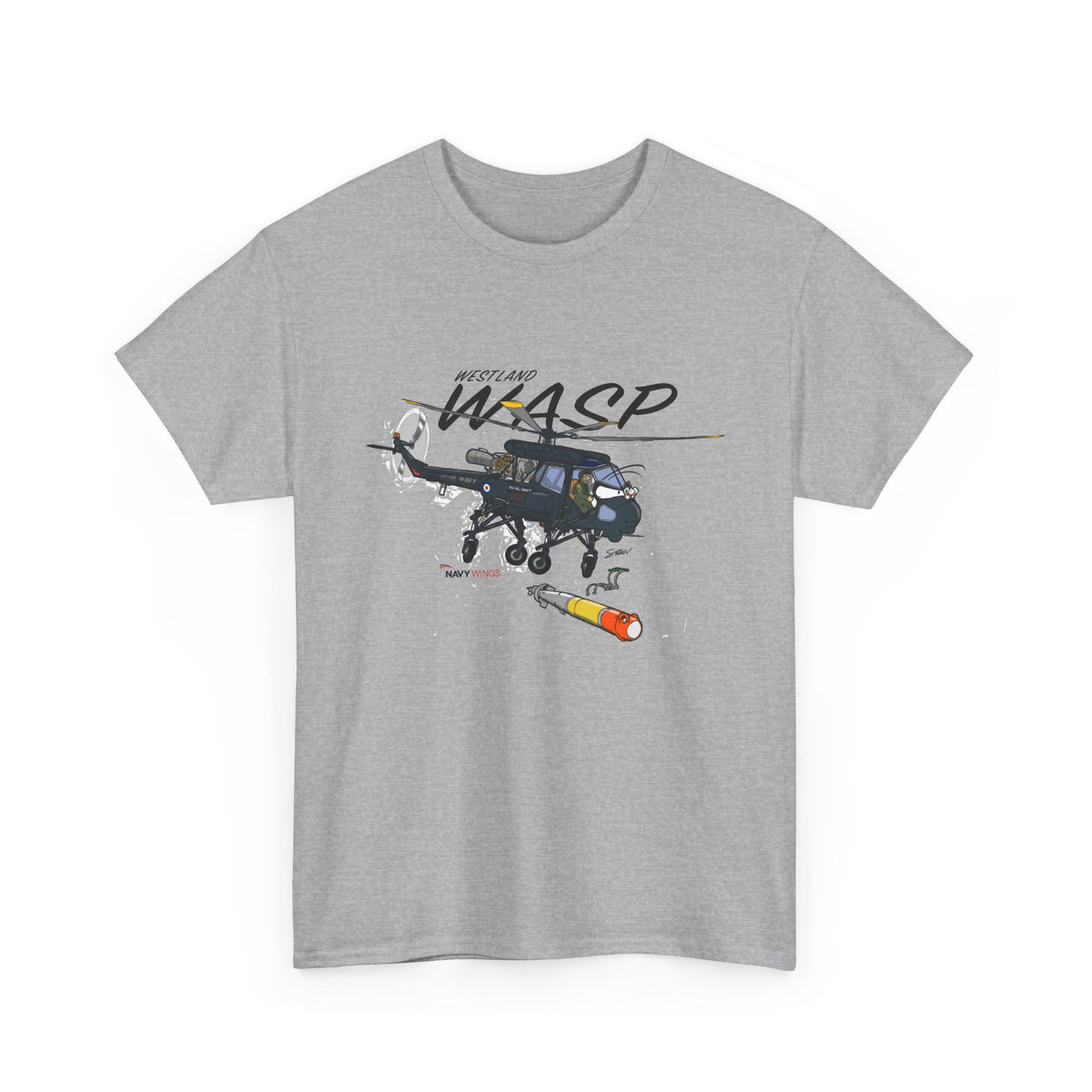 Wasp Attack Helicopter Tee — Military Aviation Graphic T-Shirt