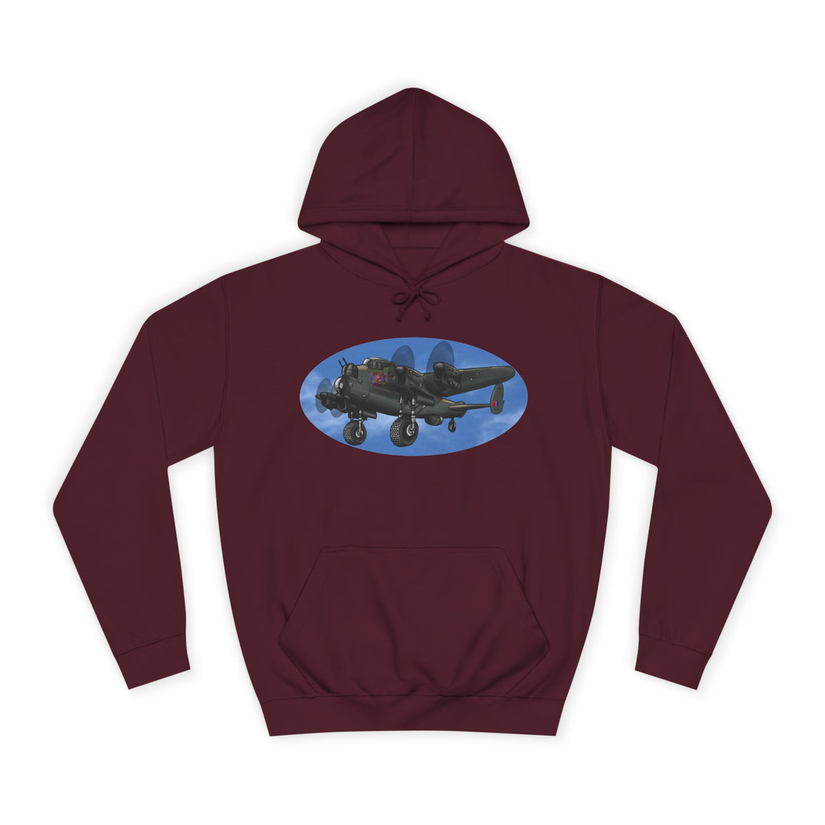 Vintage Lancaster Bomber Hoodie - Aviation Graphic Pullover