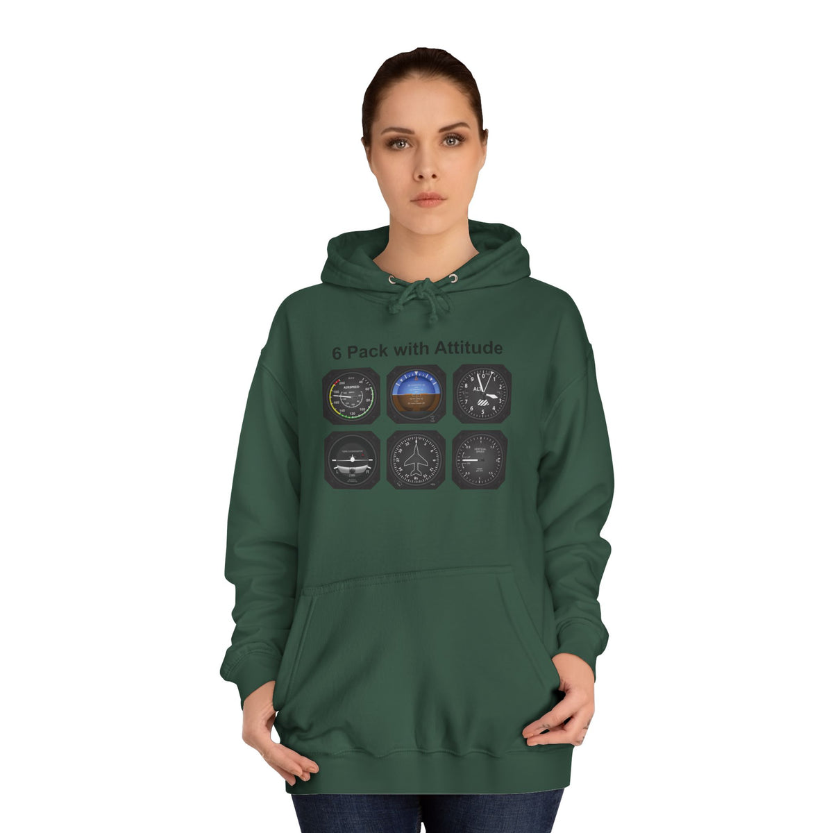 Hoodie — “6 Pack of Attitudes” College Pullover