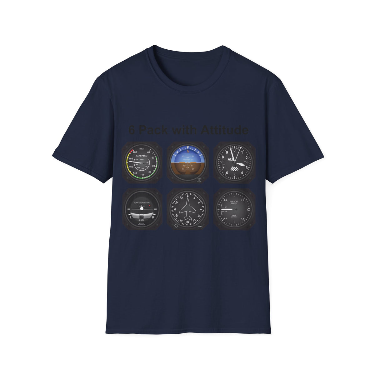 Aviator 6 Pack Unisex T-Shirt - Attitude Collection