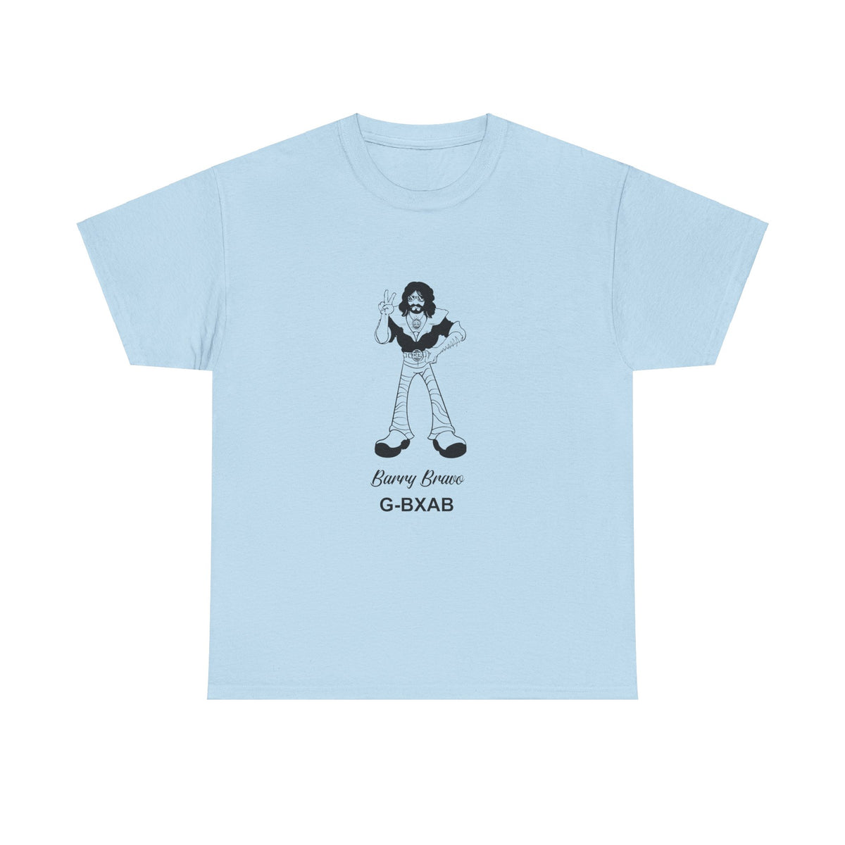 Tee Barry Bravo Piper PA28 Aircraft Retro Cartoon Design Unisex Heavy Cotton