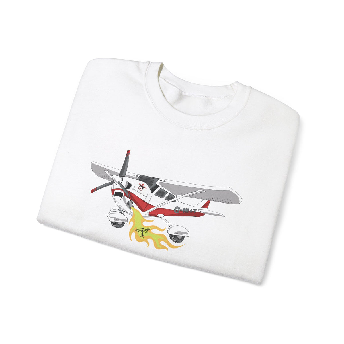 LAC Cessna Team High Wing Vintage Airplane Graphic Crewneck Sweatshirt
