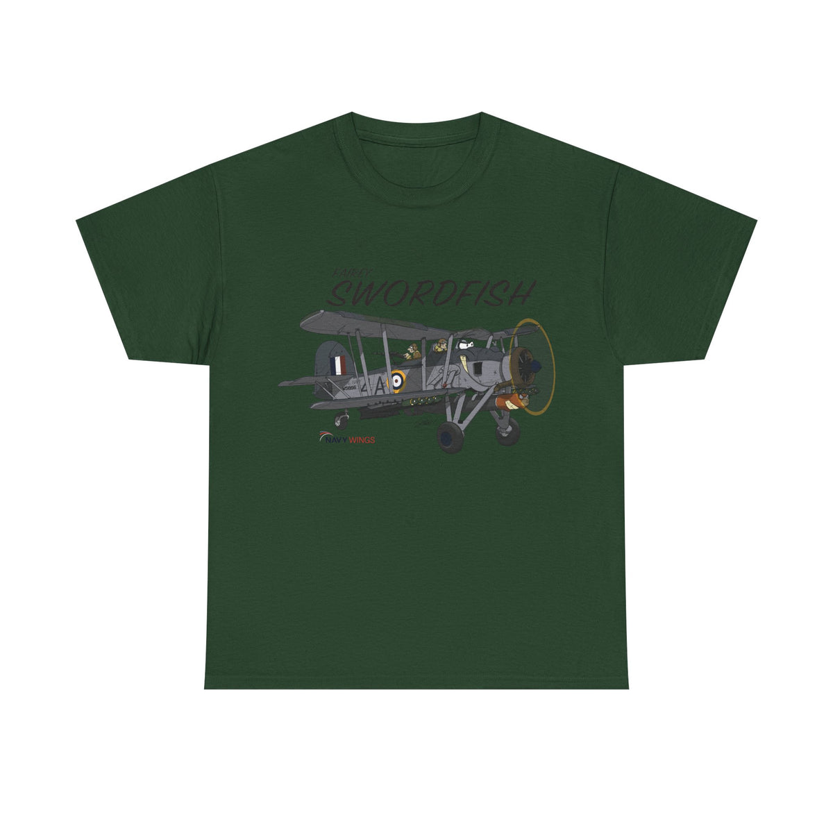 Swordfish Vintage Biplane T-Shirt — WWII Aircraft Aviation Tee