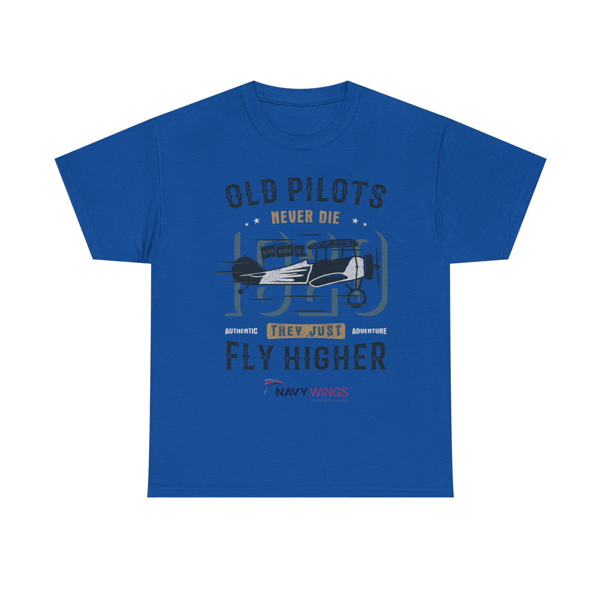 Aviation Pilot Tee - Old Pilots never Die they just Fly Higher