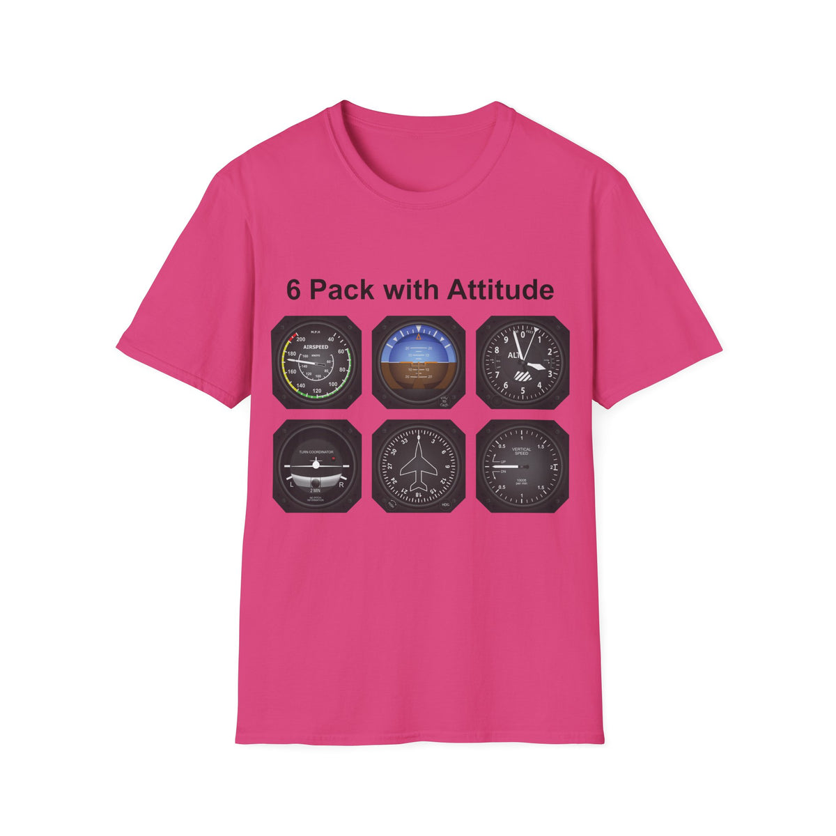 Aviator 6 Pack Unisex T-Shirt - Attitude Collection