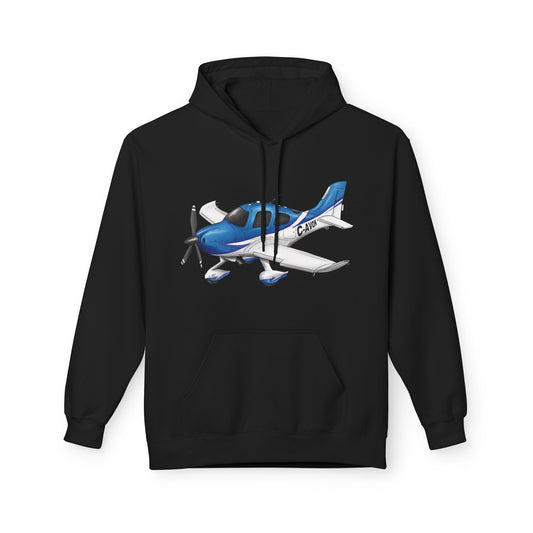 Hoodie - Cirrus Aircraft with CAVOK Design - Perfect Gift for Pilots and Aviation Enthusiasts