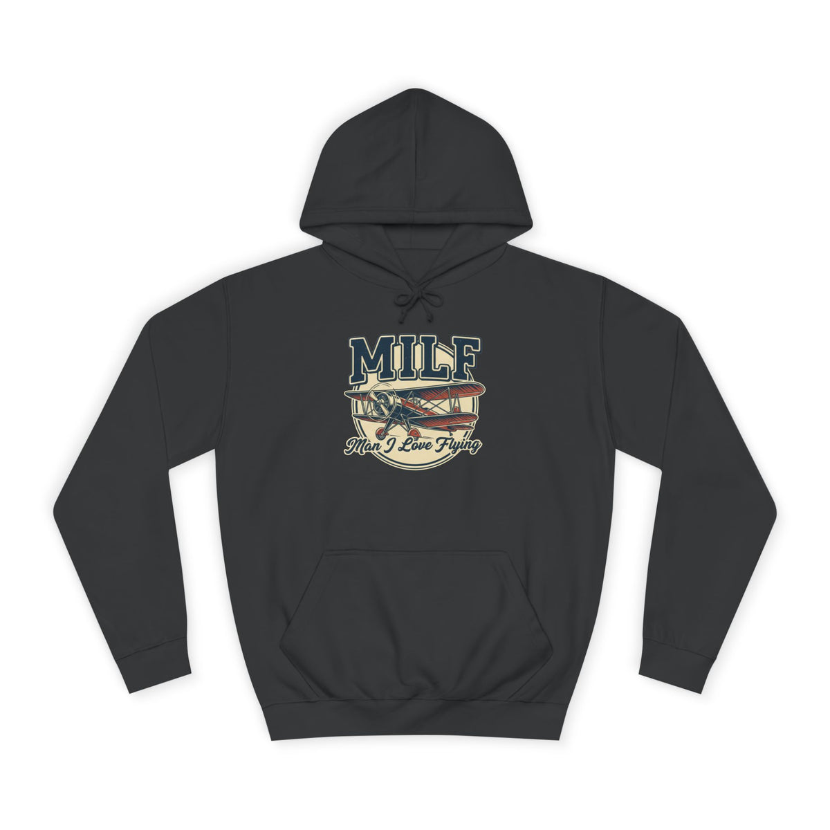 MILF Retro Flag Hoodie – Vintage Americana College Style