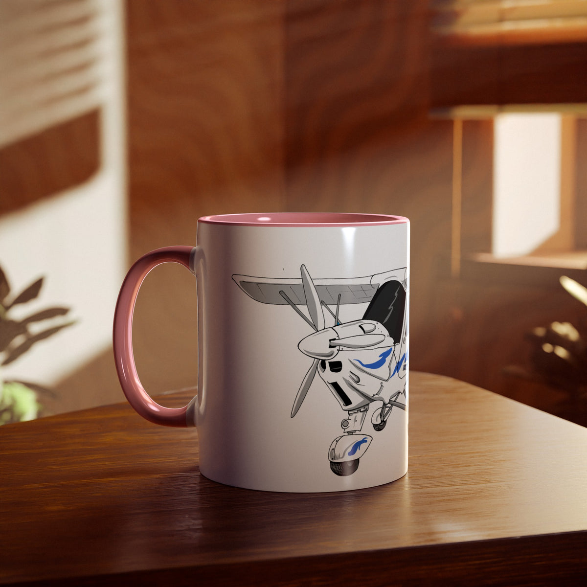 Ikarus C42 Two-Tone Coffee Mugs, 11oz - Funky Aviation