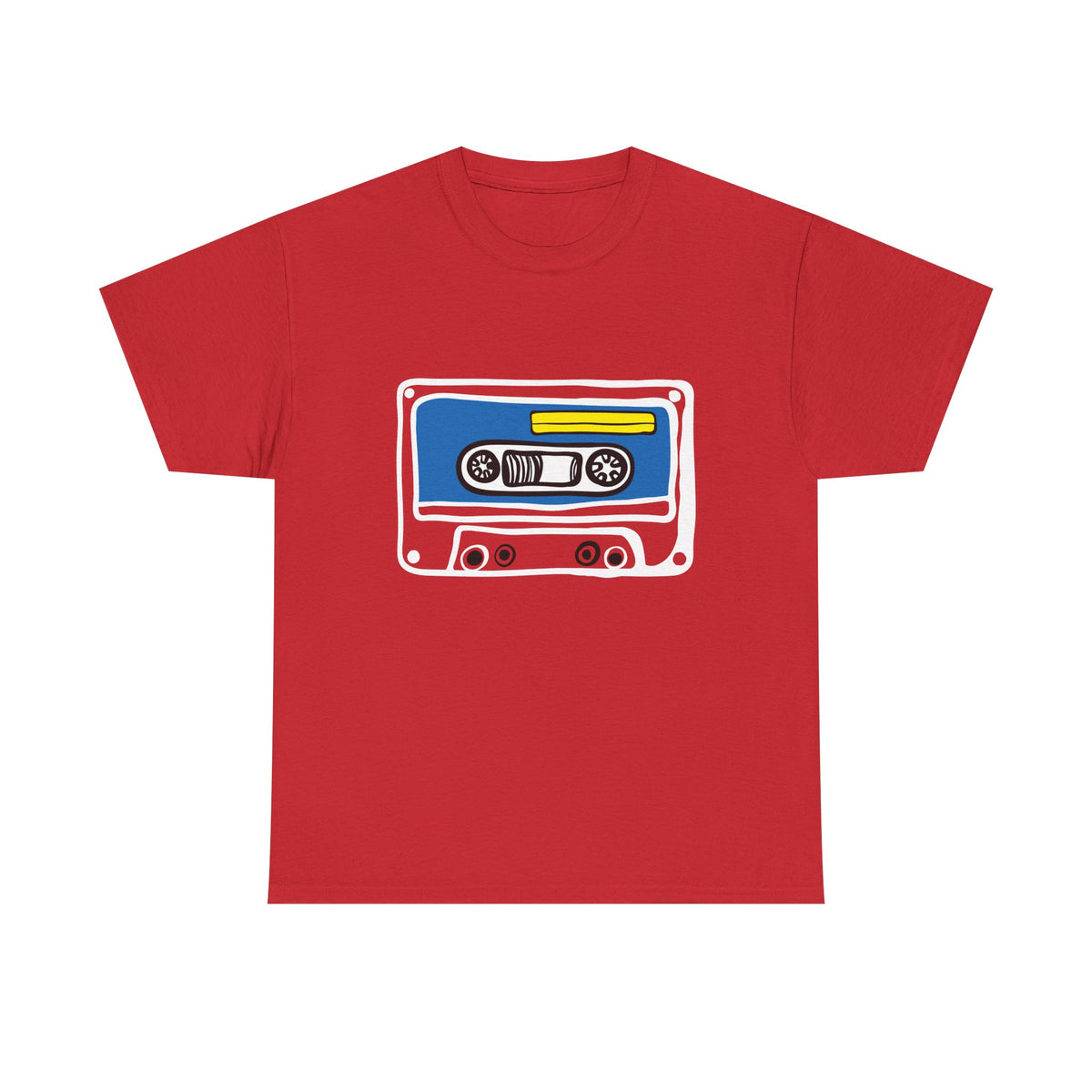Retro Cassette Tape Graphic T-Shirt — 80s Music Vintage Tee