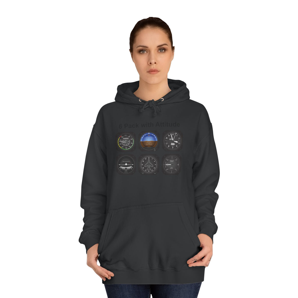 Hoodie — “6 Pack of Attitudes” College Pullover