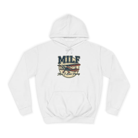 MILF Retro Flag Hoodie – Vintage Americana College Style