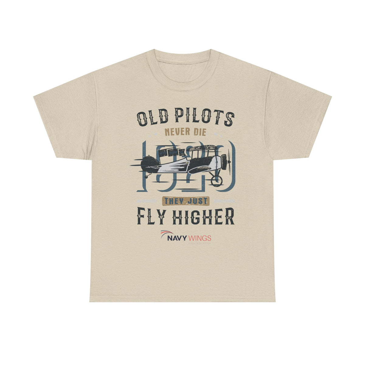 Aviation Pilot Tee - Old Pilots never Die they just Fly Higher