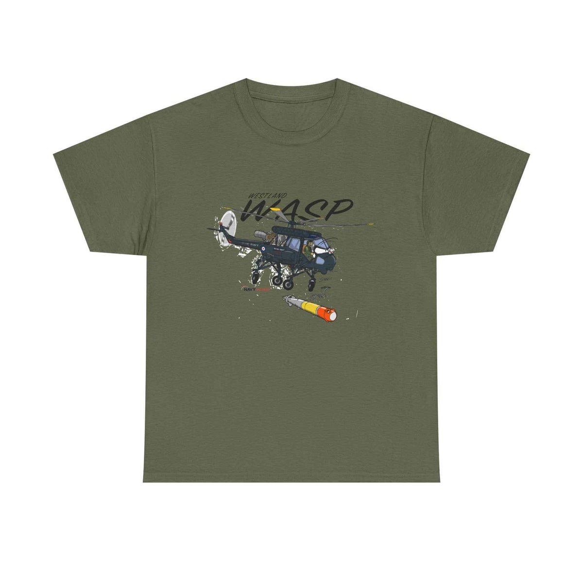Wasp Attack Helicopter Tee — Military Aviation Graphic T-Shirt
