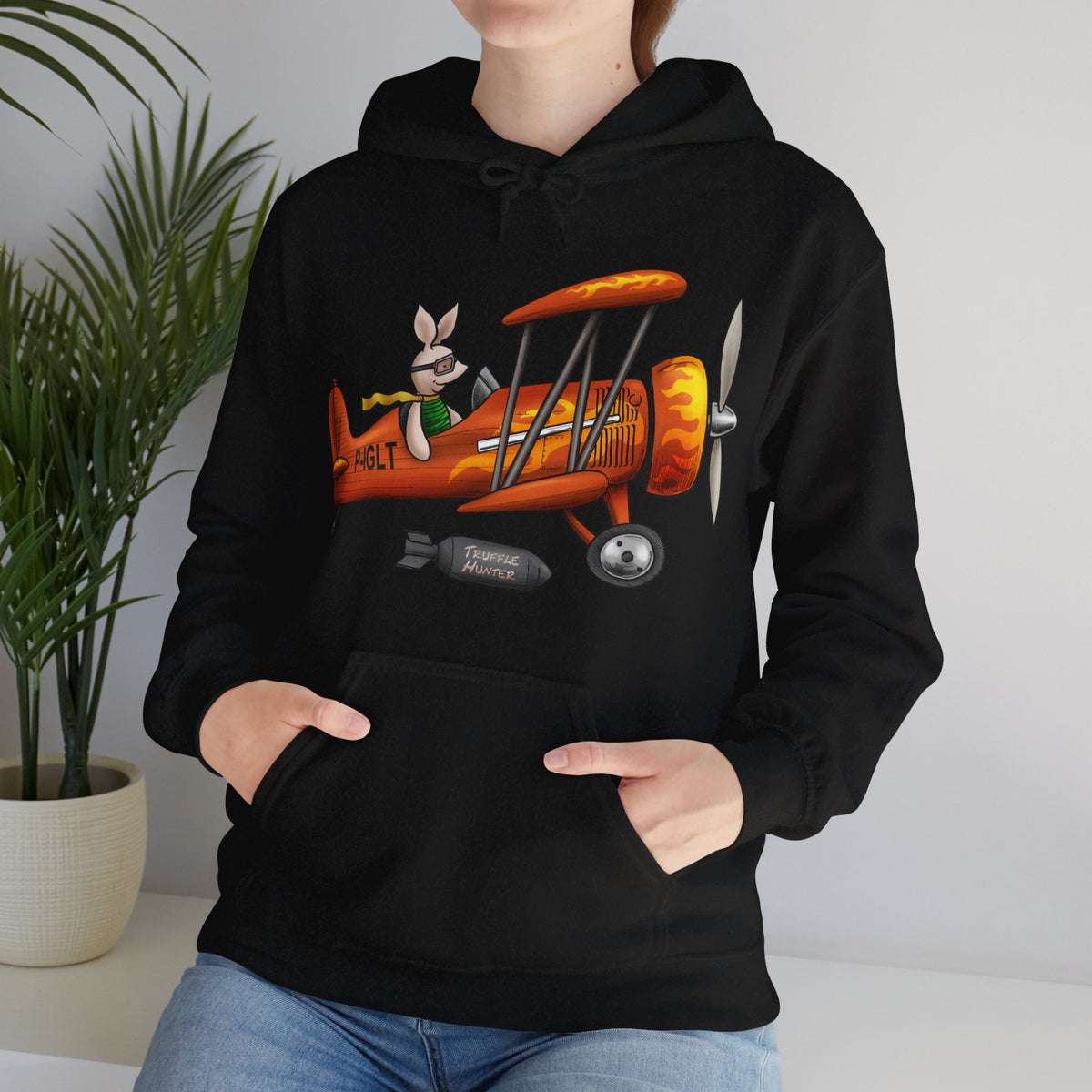 This little Piggy Pilot design Unisex Hoodie - Funky Aviation