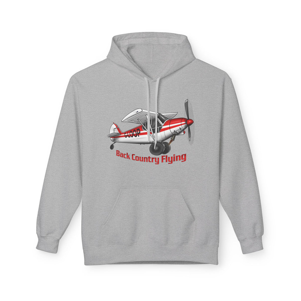 Fleece Hoodie - Alaskan Bush Pilot Super Cub Design