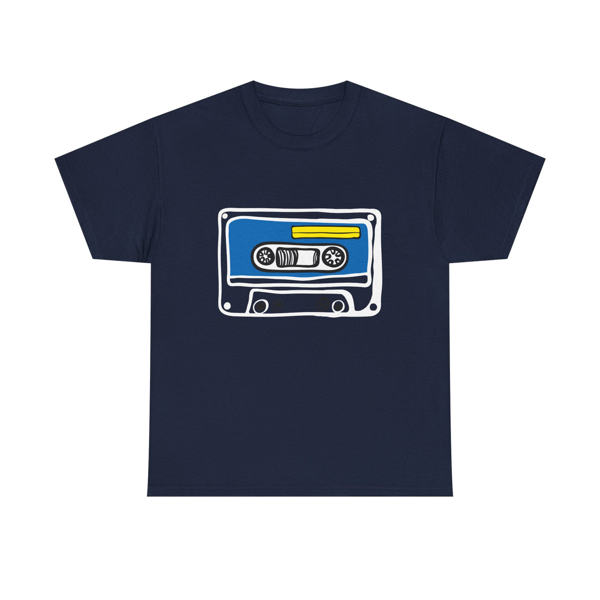 Retro Cassette Tape Graphic T-Shirt — 80s Music Vintage Tee