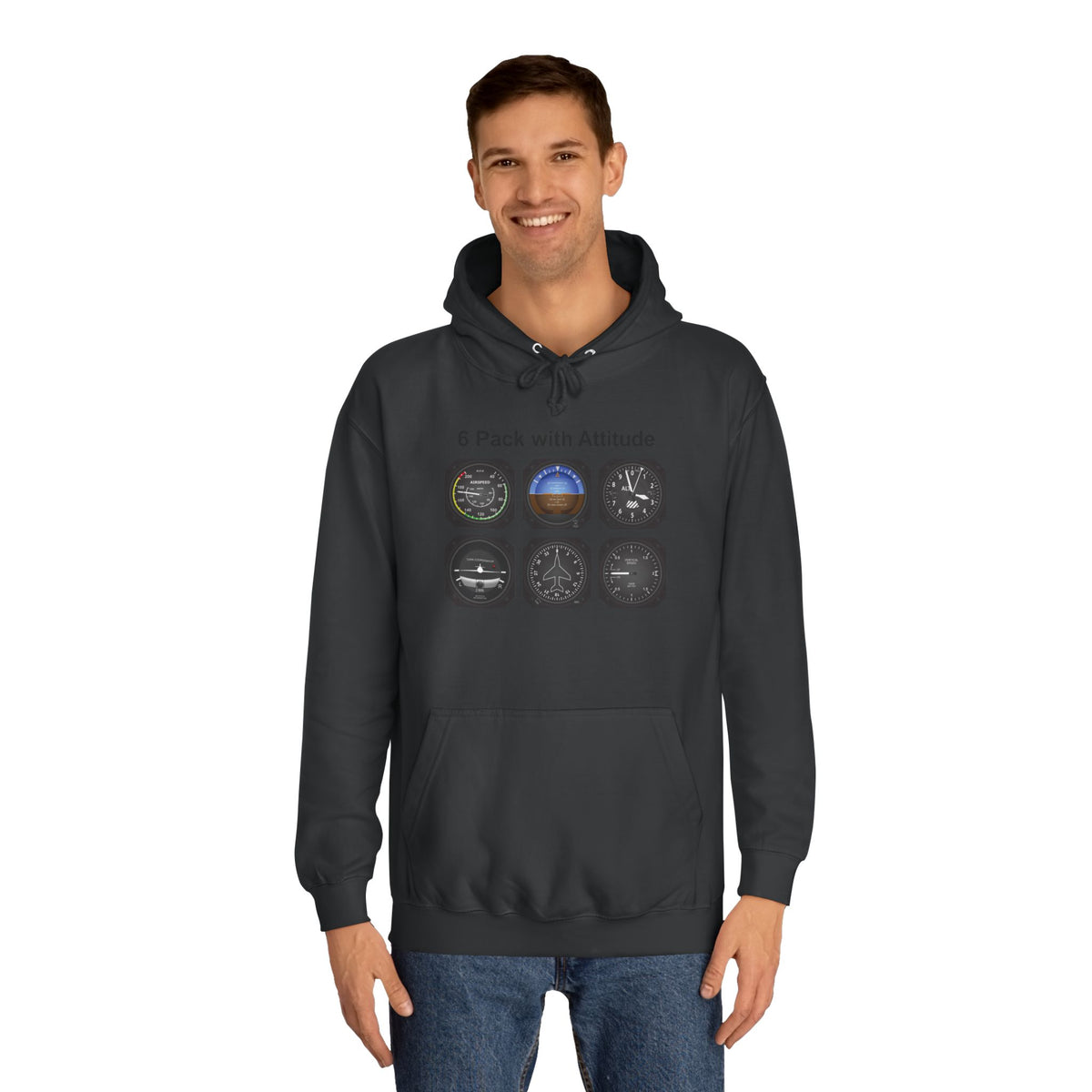 Hoodie — “6 Pack of Attitudes” College Pullover