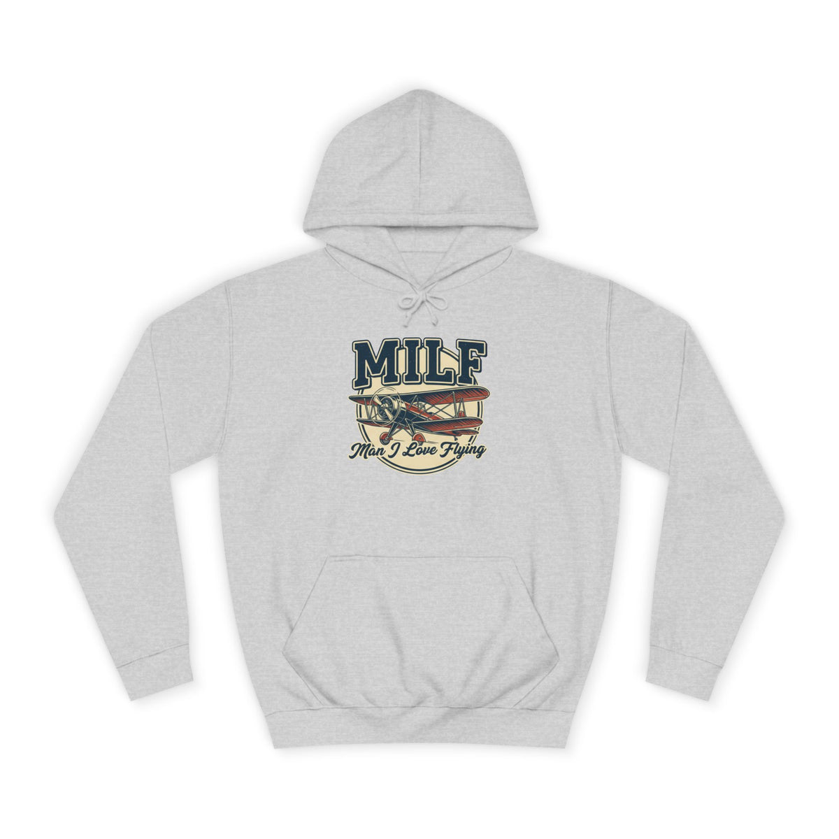 MILF Retro Flag Hoodie – Vintage Americana College Style