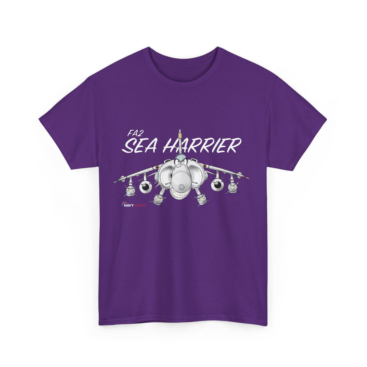 Vintage Fighter Jet Graphic Cotton T-Shirt