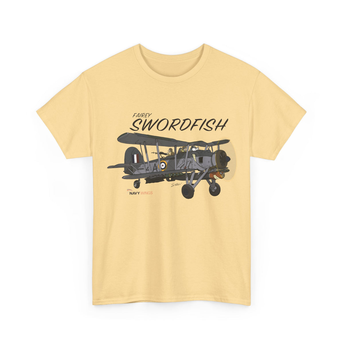 Swordfish Vintage Biplane T-Shirt — WWII Aircraft Aviation Tee