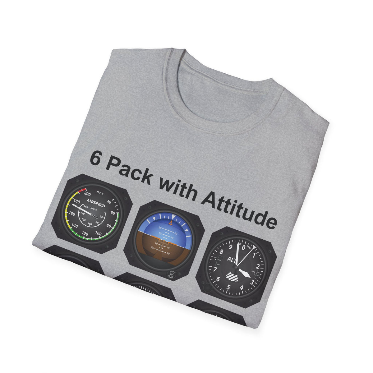 Aviator 6 Pack Unisex T-Shirt - Attitude Collection