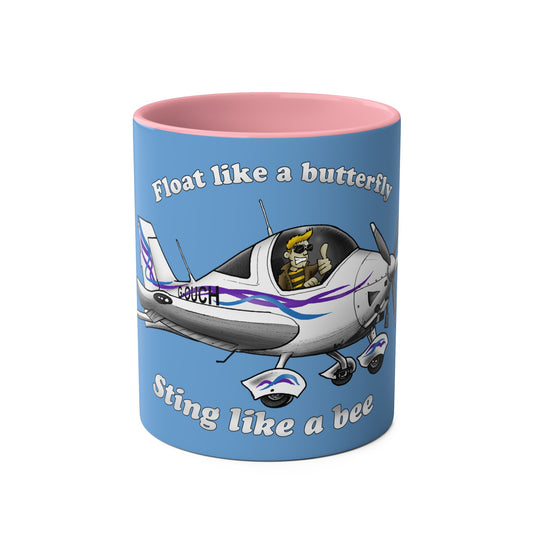 Sting Aircraft Two-Tone Coffee Mugs, 11oz