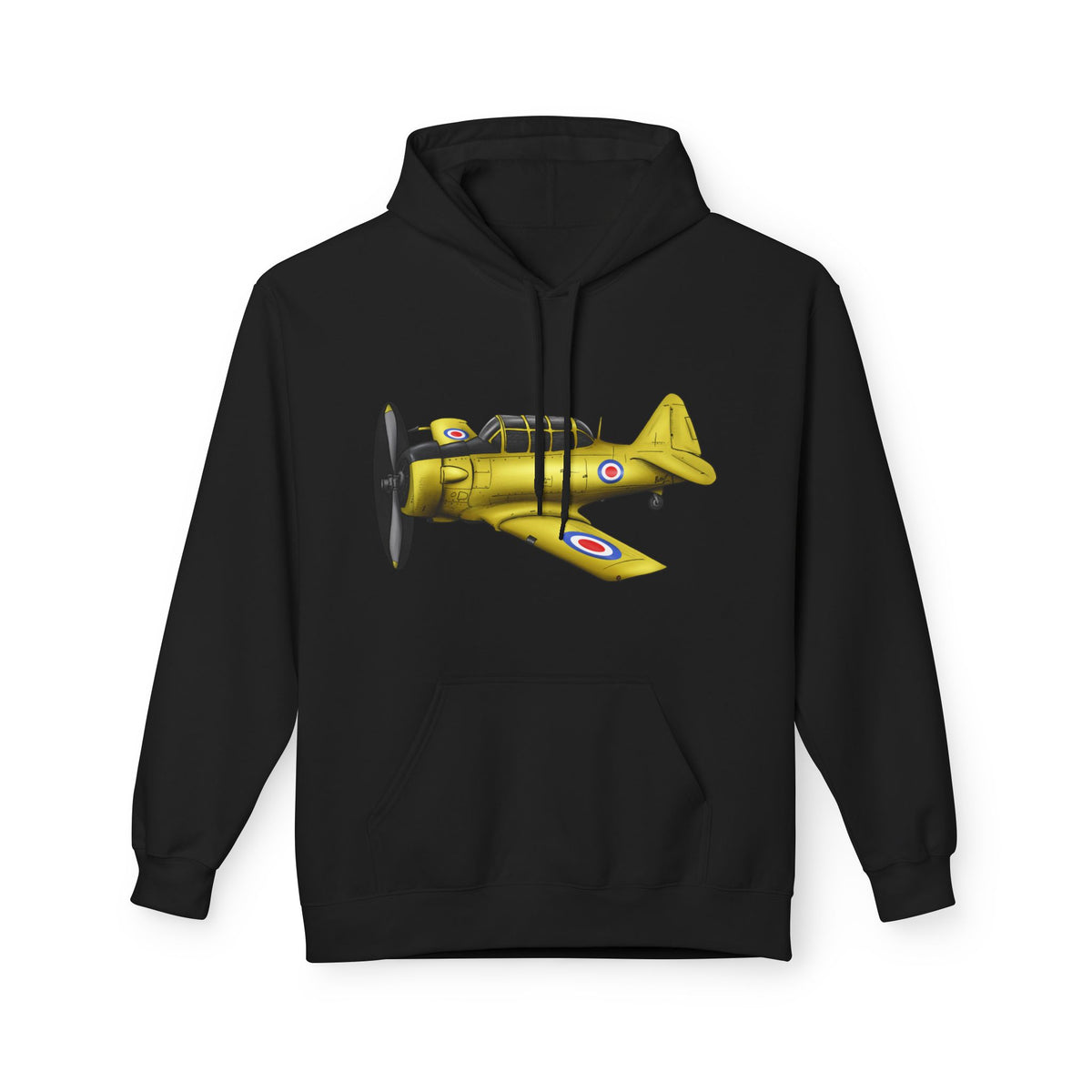Hoodie - Harvard Aircraft Military Trainer Hand Drawn Design
