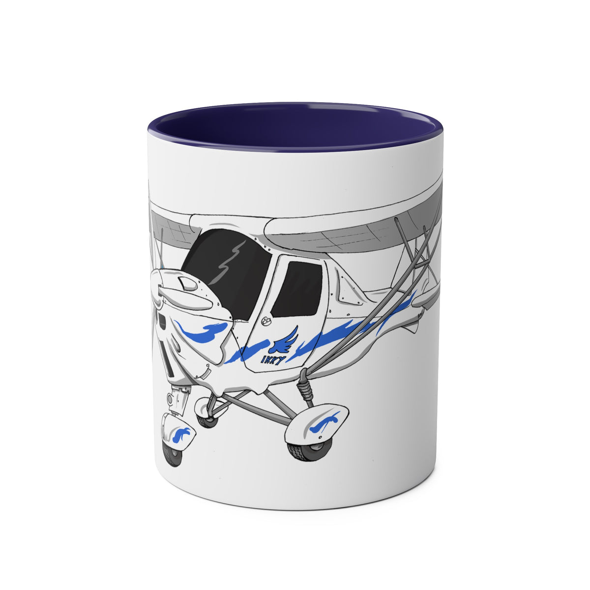 Ikarus C42 Two-Tone Coffee Mugs, 11oz - Funky Aviation