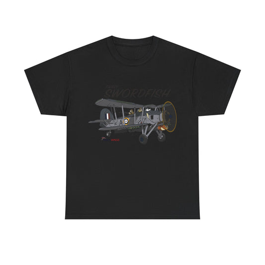 Swordfish Vintage Biplane T-Shirt — WWII Aircraft Aviation Tee
