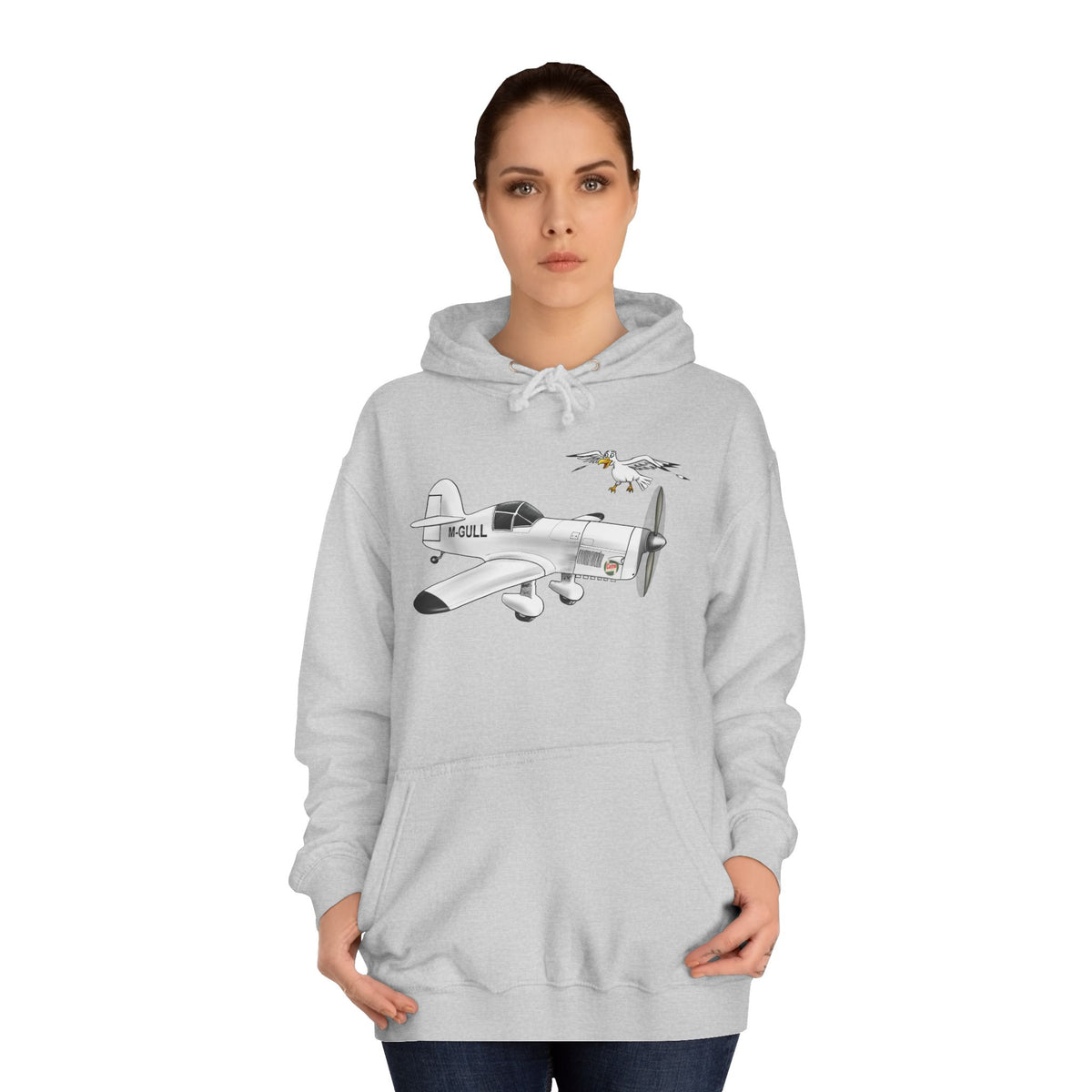 Vintage Mew Gull Hoodie - Historic Racing Aircraft Design