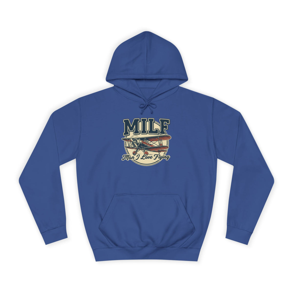 MILF Retro Flag Hoodie – Vintage Americana College Style