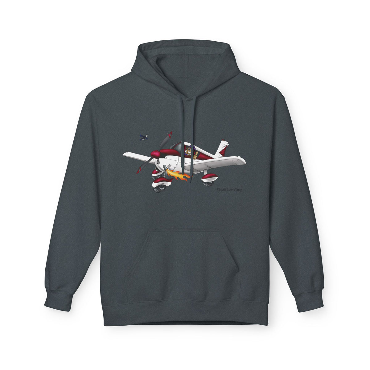 Flying Crazy Aviation Hoodie — 'Flying Crazy' Pilot/Plane Lover Fleece
