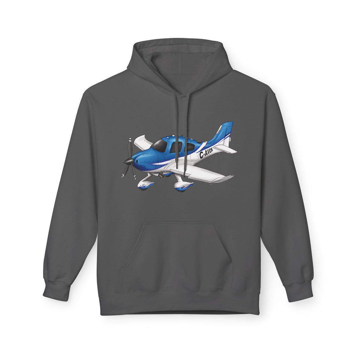 Hoodie - Cirrus Aircraft with CAVOK Design - Perfect Gift for Pilots and Aviation Enthusiasts