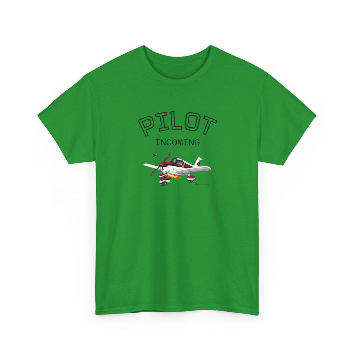 Pilot Incoming T-Shirt – Vintage Airplane Graphic Tee for Aviators & Flight Enthusiasts