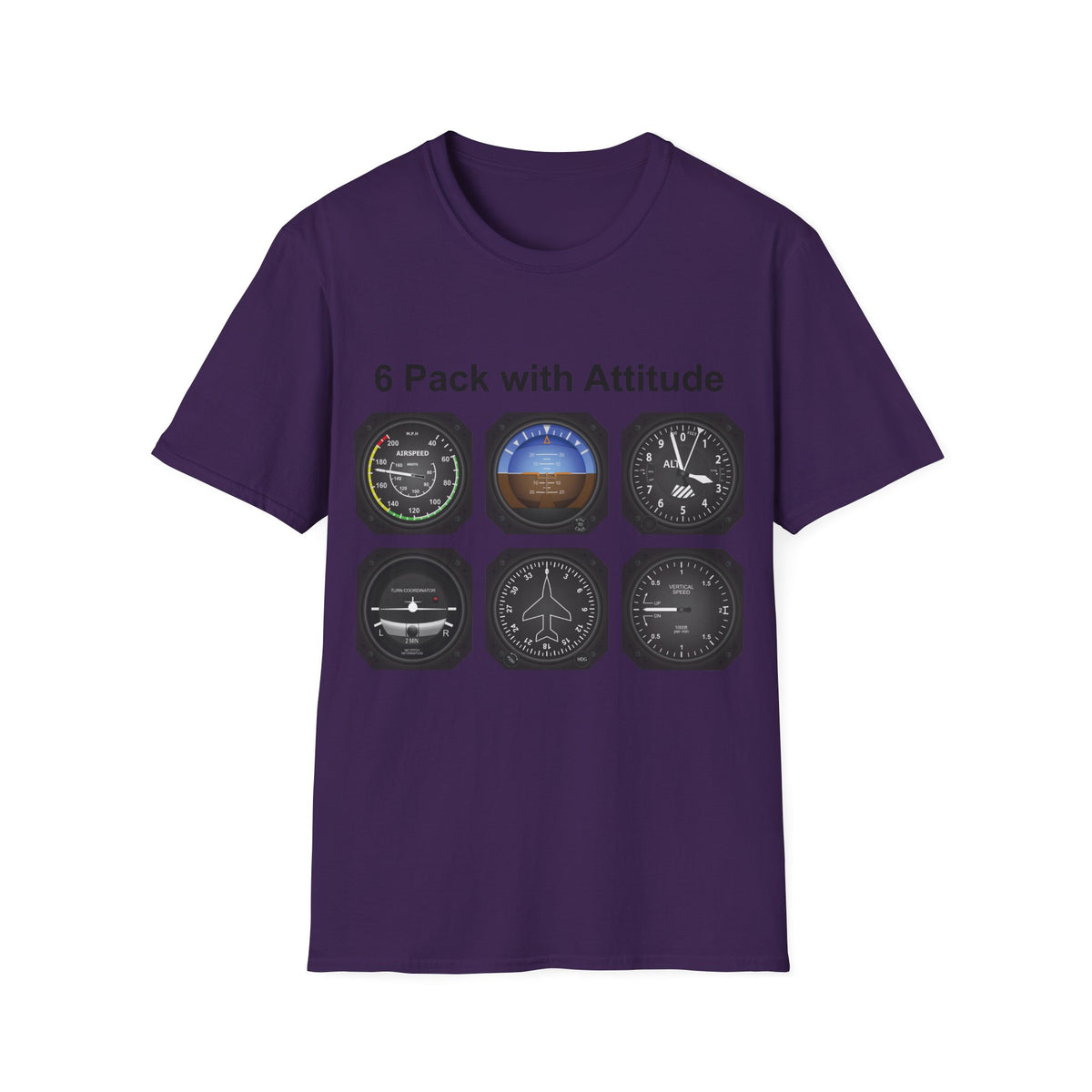 Aviator 6 Pack Unisex T-Shirt - Attitude Collection